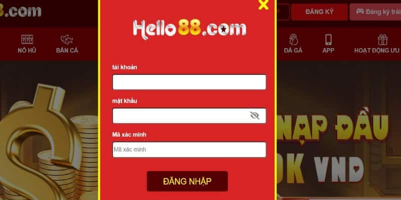 Hướng dẫn từng thao tác để đăng nhập Hello88